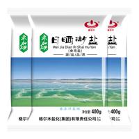 察尔汗日晒湖盐400g天然结晶湖盐品质无抗结剂食用盐 未加碘400g*3袋【0添加】