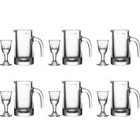 青苹果 白酒杯分酒器套装 六壶六杯 加厚