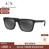 ARMANI 乔治·阿玛尼 ARMANI EXCHANGE/阿玛尼 太阳镜 墨镜 0AX4080SF 浅灰色镜面黑