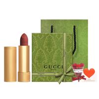 移动端、京东百亿补贴：GUCCI 口红绒雾哑光208碎花丝润套装唇釉礼盒装505  绒雾口红 217#玫瑰奶栗