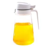 太力 自动开合油壶 厨房家用玻璃油瓶不挂油防漏调料瓶酱油瓶650ML