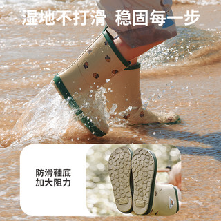 柠檬宝宝 防滑防水 32码 儿童雨鞋