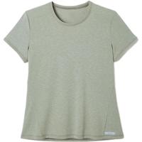 迪卡侬(DECATHLON)运动T恤女士夏季透气休闲短袖圆领基础款跑步上衣WSLS 抹茶绿 XXS