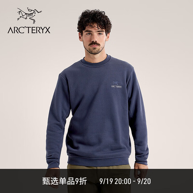 ARC'TERYX 始祖鸟 EMBLEM FLEECE CREW 男子 抓绒衫
