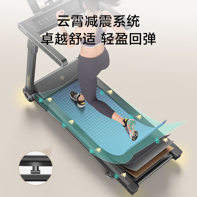 京东京造 真7°跑步机庭用爬坡全折叠减震走步机房器材 真7°扬升/25档调坡/一键式折叠