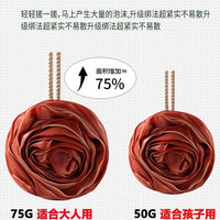 夕纪超大号沐浴球搓澡巾儿童浴花成人用不散球高档洗澡巾强力 浅绿色 加厚加大75克