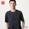 UNIQLO 优衣库 男装/男女同款DRY-EX速干T恤短袖印花吸汗透气训练服476141 09 黑色