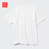 UNIQLO 优衣库 惊喜价男装AIRism棉混纺圆领T恤空气衣短袖休闲474244 464305/00白色 XS /160/85