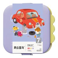 美乐童年儿童拼图可收纳夜光进阶大块纸质拼图 【6岁+】汽车工厂（2副372片