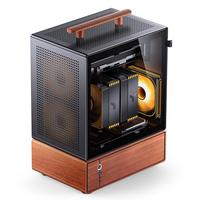 JONSBO/乔思伯 3mm铝合金外壳 MATX手提式桌面机箱  黑色