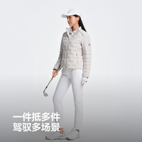 波司登（BOSIDENG）2590鹅绒轻薄羽绒服女短款立领收腰显瘦保暖外套B250136702 岩石灰8088 3XL 185/104A 体重约150-160斤