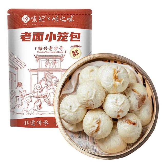 悦味纪 嵊州老面小笼包800g（小葱鲜肉）约30只