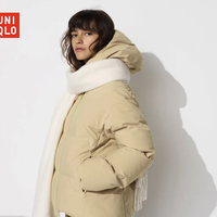 UNIQLO 优衣库 女冰雪羽绒外套 无缝科技款 米色 M/160/84A