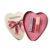 VALENTINO华伦天奴变色润唇膏120R+唇霜151R口红礼盒化妆品