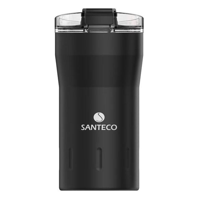 PLUS会员：SANTECO 保温杯水杯咖啡杯便携长效保温随行杯可乐杯碳黑色