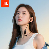 JBL TUNE 135BT蓝牙无线耳机 颈挂式运动耳机 无线立体声耳机 黑色中秋节礼物