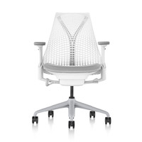 HermanMiller 赫曼米勒 Sayl 人体工学电脑椅 青少年学习办公椅 透气白色 升级4D扶手