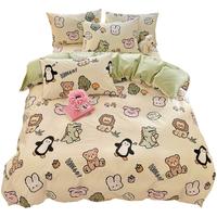 无印良品A类全棉被套单件100%纯棉卡通印花宿舍单人被罩被套200*230cm 200cm*230cm 【100%全棉 A类抗菌】森林派对