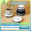 卉馨 钢化花盆托盘带轮加厚接水盘可移动高承重防溢水圆形塑料底座