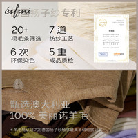 伊芙丽蒋欣代言基础款半高领100%可机洗羊毛打底衫女修身2025秋装 浅灰 半高领 XL