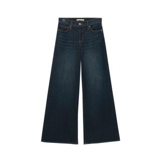 Levi's 女士美式休闲复古318宽松阔腿牛仔裤 深蓝色磨白 27 (30)