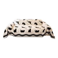 无印良品雪尼尔沙发盖巾四季通用防猫抓沙发套罩全盖毯垫 古德猫180*230cm