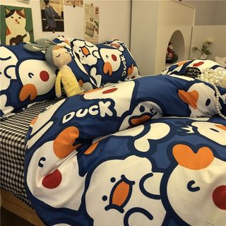 雅鹿家纺南通床上四件套纯棉床单被套全棉宿舍儿童卡通被罩床品三 淘气狗-k（柔软亲肤透气） 1.2米宿舍 床单款 三件套(被套150*200)