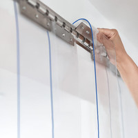 迪茵 夏季防蚊门帘 PVC软塑料 透明1.5mm厚 宽90*210高/6条