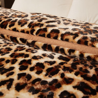 南极人双层毛毯被子冬天加厚款拉舍尔盖毯冬季10婚庆保暖盖毯宿舍绒毯子 CC-631 豹点 200x230cm约9斤