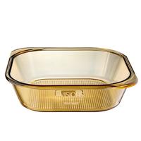 VISIONS康宁餐具 2.3L耐热玻璃盘烤盘餐盘碟子饺子盘 礼盒包装 2.3L方形烤盘