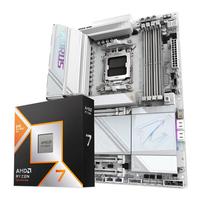 技嘉 自营  技嘉电竞冰雕X870E AORUS PRO ICE+9800X3D盒装