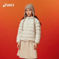 ASICS 亚瑟士 童装25年冬季儿童柔软舒适三防轻薄保暖羽绒服 奶白色 清洁度1000-鸭绒 175 充绒量117.3g