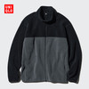 UNIQLO 优衣库 男装/男女同款摇粒绒拉链茄克夹克外套休闲保暖469956 469956/07青灰色 XS /160/76A