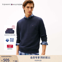 TOMMY HILFIGER 男士柔软抓绒圆领卫衣 DW5