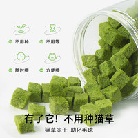 猫草冻干猫草粒猫咪零食化毛排毛磨牙洁齿猫草块猫薄荷饼干猫草片