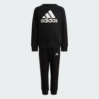 adidas 阿迪达斯 小童休闲舒适慢跑长袖套装新款adidas阿迪达斯官方轻运动HG4464