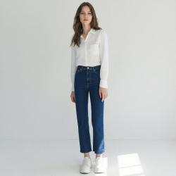 & Other Stories H&M集团女式纯色极简休闲百搭显高显瘦牛仔长裤