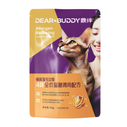 鼎伴 抗过敏猫粮防猫毛过敏减少猫毛过敏原四效幼猫成猫猫粮1.05kg