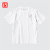 UNIQLO 优衣库 Jason Polan 印花T恤 479065 00 白色