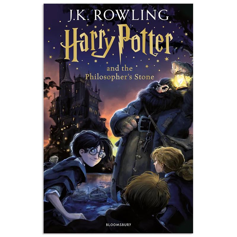 哈利波特与魔法石 Harry Potter 1 +互动电子图书馆体验（J.K.罗琳 ）史诗魔幻小说 英文原版 儿童英语学习 8-12 岁 蓝思值880L