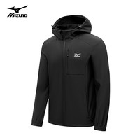 Mizuno 美津浓 软壳衣男女外套 黑色