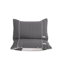 源生活新疆棉可调节按扣枕巾 防油防汗防脱落四季枕巾 一对深棕50*71cm 深棕一对【按钮款防脱防油】