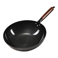 荣事达铁锅老式传统章丘炒菜锅已开锅无涂层家用不粘锅燃气灶适用