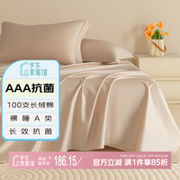 爱莫 amor A类100支长绒棉床单纯棉全棉 午夜香槟 245x250cm