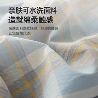 九洲鹿抗菌床单单件 床罩被单床垫保护套适用1.5米床 160×230cm 抗菌磨毛兰格-160×230cm
