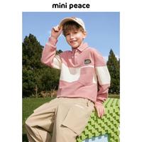 MINI PEACE 【拼接长袖T恤】太平鸟童装男童POLO衫儿童大背图秋装
