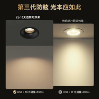 星月影Zen3无边筒灯已接入米家APP嵌入式75mm家用led筒灯Mesh2.0