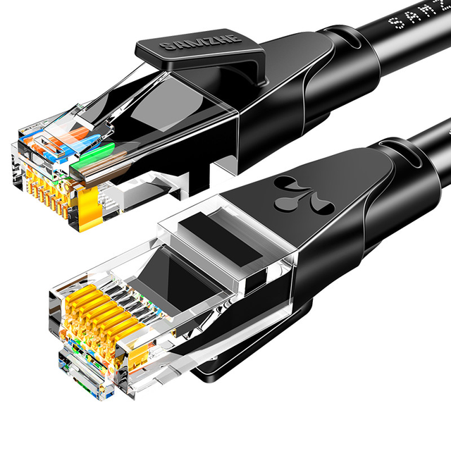 山泽 六类千兆网线 加粗线芯 家装工程款 2m 黑色 WD6020