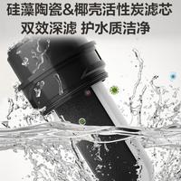 苏泊尔 净水器水龙头过滤器厨房卫生间通用六重过滤除氯双出水可清洗滤芯