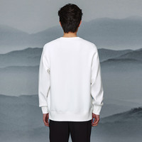 HLA海澜之家卫衣男中华龙圆领刺绣龙运衫长袖男25秋季 米白77 HNZWW3J035A 2XL 185/100A 165~180斤